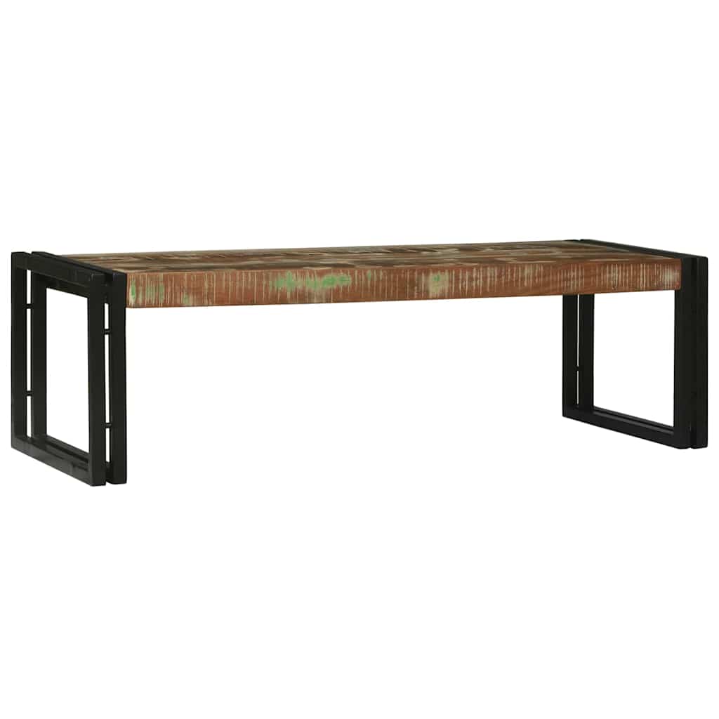 Coffee Table 2 pcs Multicolour Solid reclaimed wood